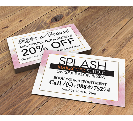 SPLASH REFER CARD